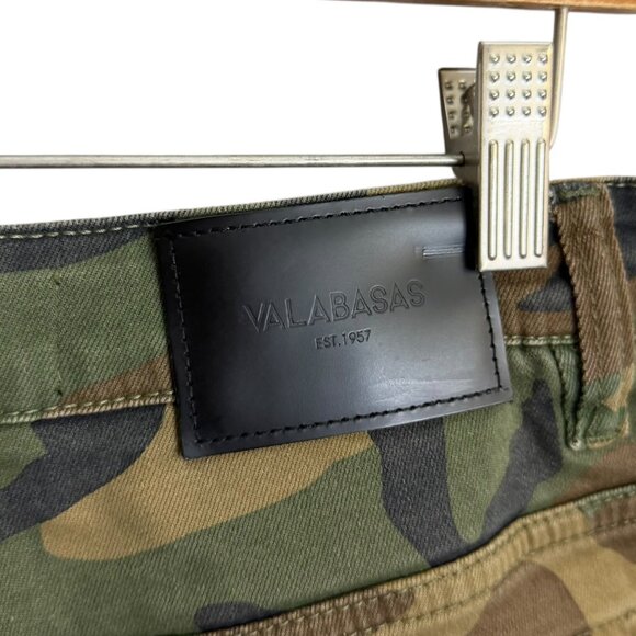 Valabasas Mens Camo Cargo Commander Stacked Flare Jeans Size 32 Streetwear - Picture 8 of 13